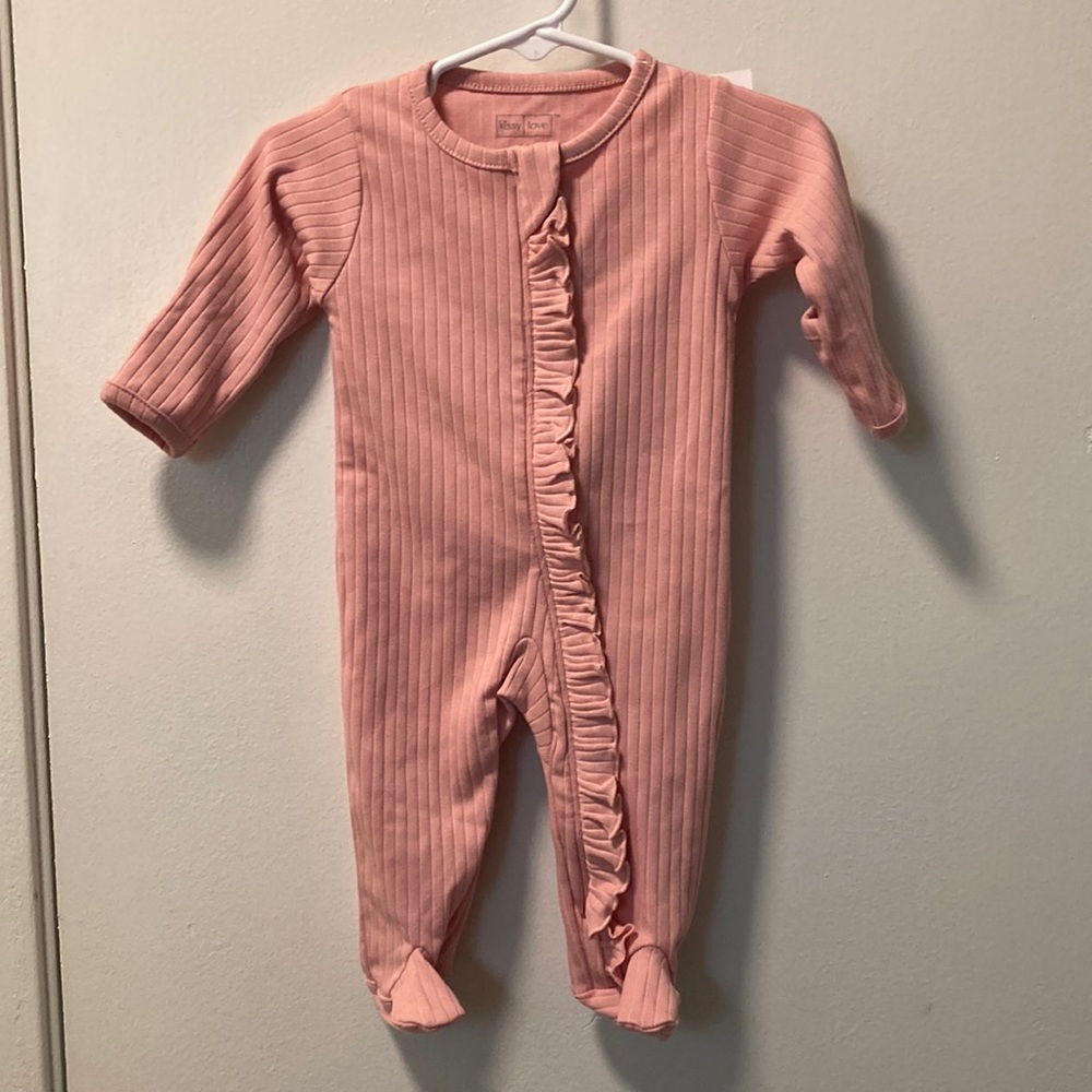 Kissy Love Footed Onesie